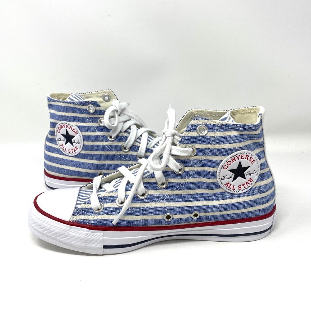 Converse AS Hi Sneaker Vintage Canvas Blue White Women's Size 163974C - Picture 6 of 10